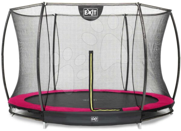 Trampolína s ochrannou sítí Silhouette Ground Pink Exit Toys přízemní průměr 305 cm růžová