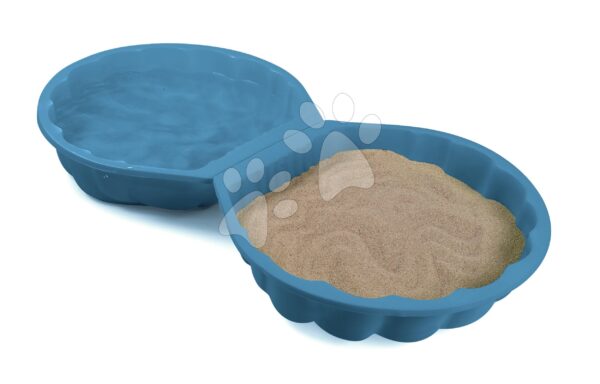 Pískoviště ekologické mušle sada 2 kusů Double Sand Pit Green Smoby 35 cm pro malé prostory od 18 měsíců