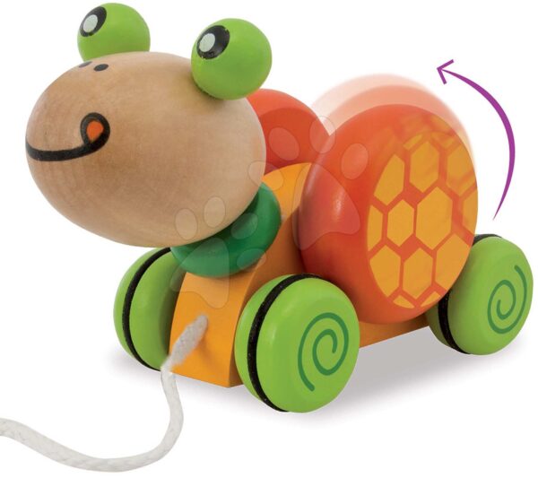 Dřevěná želva na tahání Pull along Animal Turtle Eichhorn od 12 měsíců