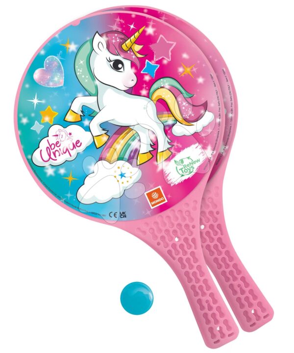 Plážový tenis Jednorožec Unicorn Mondo 2*22 cm rakety a míček