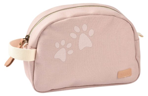 Kosmetická taštička Toiletry Pouch Beaba Canvas Dusty Rose se zipem růžová