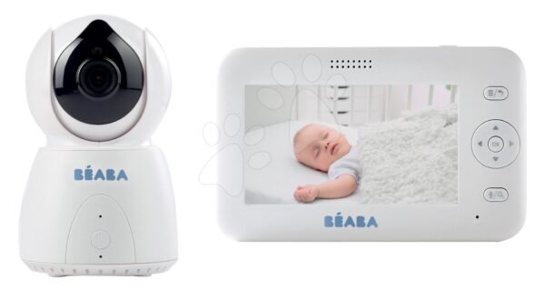 Elektronická chůvička Zen + Video Baby Beaba s panoramatickým a infračerveným nočním viděním od 0 měsíců