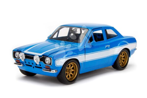 Autíčko Ford Escort 1974 Fast & Furious Jada kovové s otevíratelnými částmi a gumovými kolečky délka 18 cm 1:24