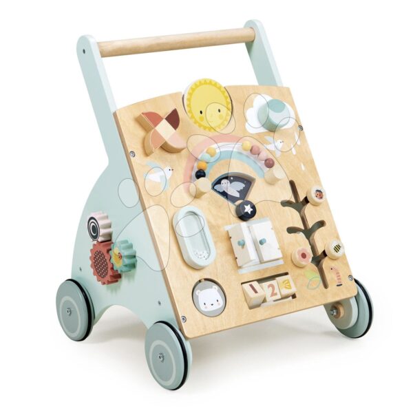 Dřevěné chodítko 4 roční období Sunshine Baby Activity Walker Tender Leaf Toys s předpovědí počasí od 18 měsíců