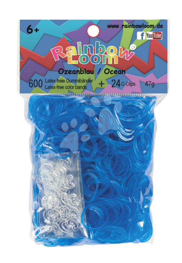 Rainbow Loom dětské průsvitné gumičky 22093 světlemodré