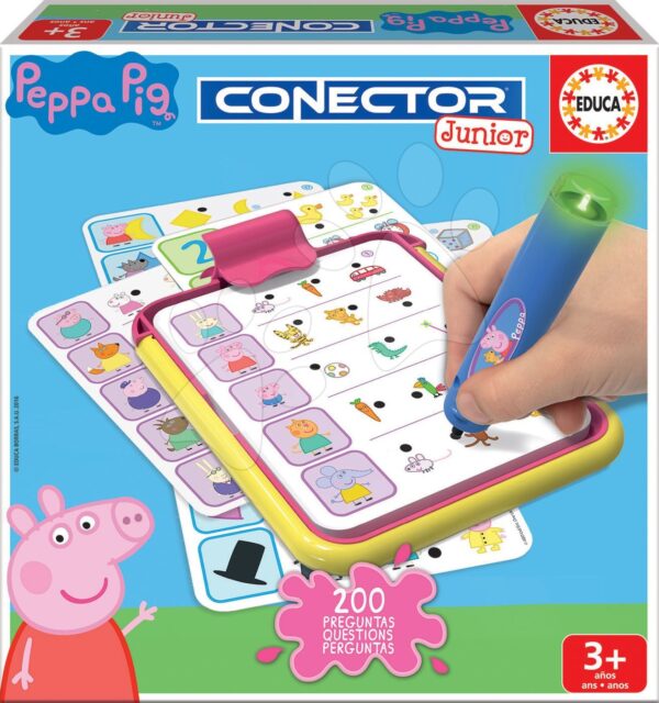 Conector Junior Peppa Pig Educa 40 karet a 200 otázek s inteligentním perem