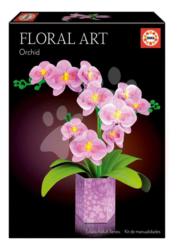 Kreatívne tvorenie orchidea Floral Art Orchid Educa poskladaj si vlastnú kvetinu od 8 rokov EDU20135