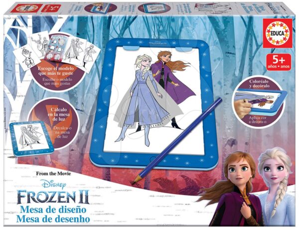 Kreslení Frozen 2 Disney tablet Educa s předlohami a doplňky pro děti od 5 let