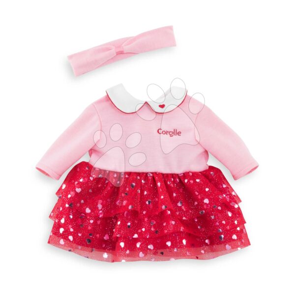 Oblečení Dress & Headband Heart Petals Mon Grand Poupon Corolle pro panenku 36 cm od 24 měsíců