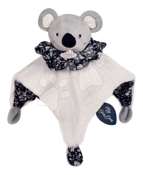 Plyšová koala na maznanie Doudou Boule 3v1 Doudou et Compagnie sivá 25 cm od 0 mes DC3934