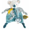 Plyšová koala s klipom na cumlík Yoca le Koala Doudou Dummy Holder Doudou et Compagnie v darčekovom balení modrá 20 cm od 0 mes DC3665