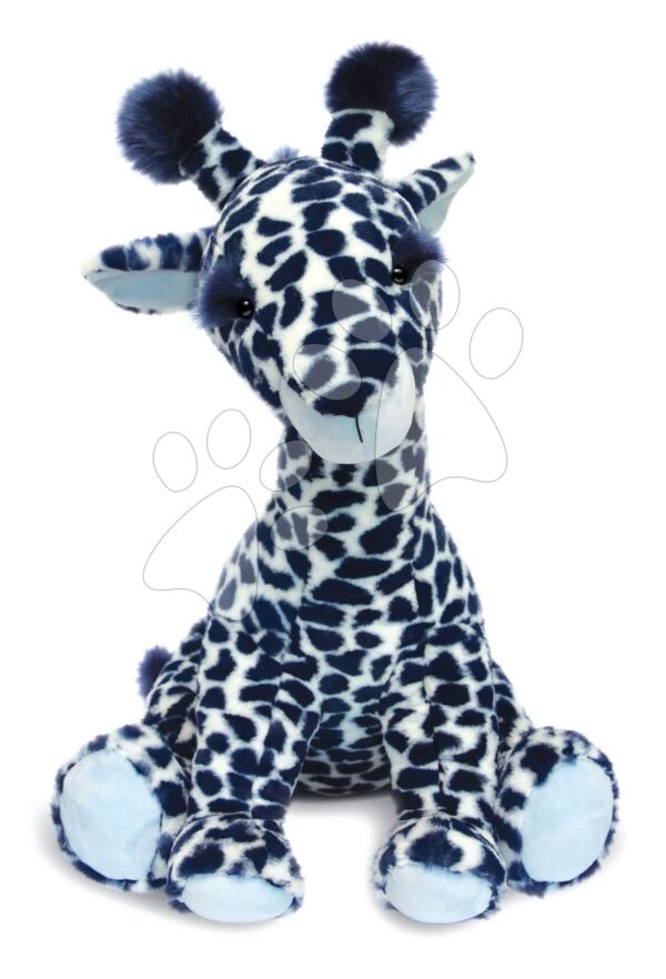 Plyšová žirafa Lisi the Blue Giraffe Histoire d’ Ours v darčekovom balení modrá 50 cm od 0 mes HO3044