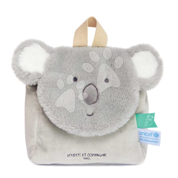 Plyšový batoh Koala Backpack Unicef Collection sivý od 18 mes DC3832