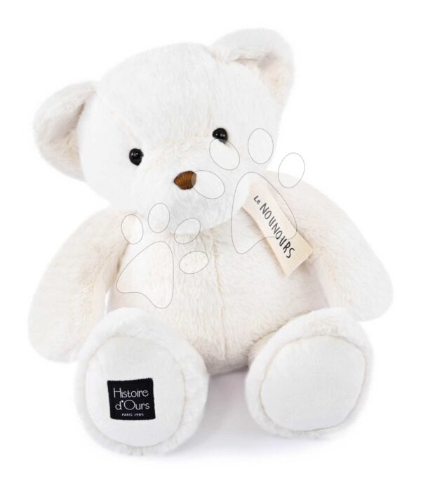 Plyšový medvedík Le Nounours White Histoire d’ Ours biely 40 cm od 0 mes HO3221