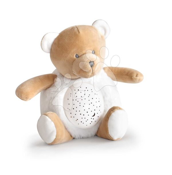 Plyšový medvedík so svetlom a zvukom Bear Nightlight Doudou et Compagnie hnedý 20 cm od 0 mes DC3692