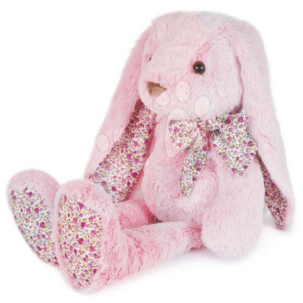 Plyšový zajac Bunny Pink Copain Calin Histoire d’ Ours v darčekovom balení ružový 50 cm od 0 mes HO2436