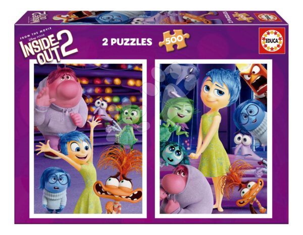 Puzzle Disney Inside Out 2 Educa 2 x 500 dílků a Fix lepidlo