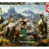 Puzzle Fierce Dinosaurs Educa 1000 dílků a Fix lepidlo