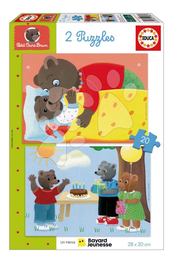 Puzzle Petit Ours Brun Educa 2 x 20 dílků