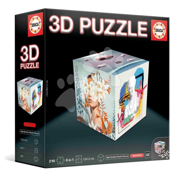 Puzzle estetika 3D Cube Aesthetic Educa 216 dílů od 8 let