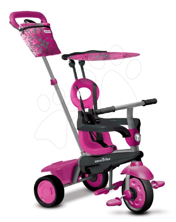 smarTrike tříkolka Vanilla 4v1 Pink Touch Steering růžová se slunečníkem 6702200