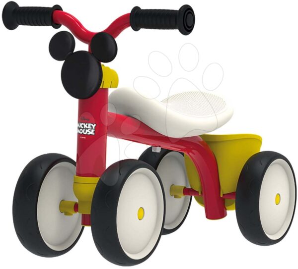 Odrážedlo Mickey Disney Rookie Ride-On Smoby s kovovou konstrukcí a točicími řídítky od 12 měsíců