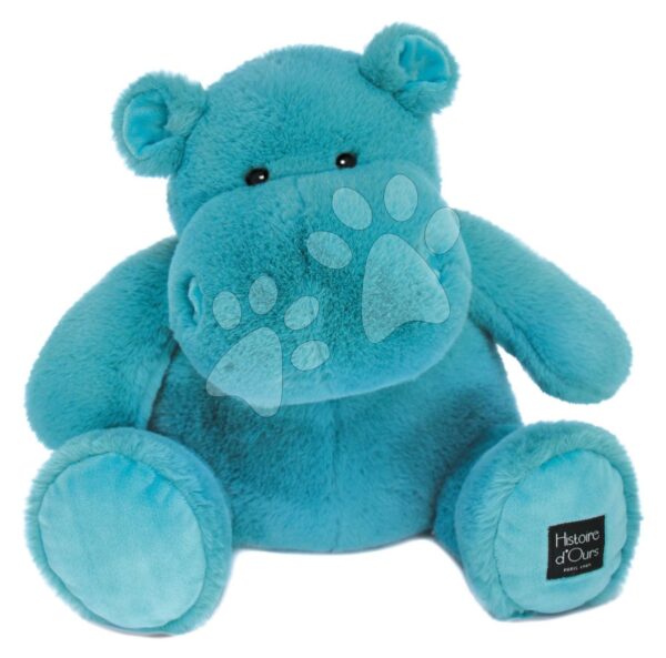 Plyšový hroch Hip' United Hippo Exotique Histoire d’ Ours modrý 40 cm od 0 měsíců