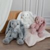 Plyšový zajíček Bunny Pearl Grey Les Preppy Chics Histoire d’ Ours šedý 30 cm v dárkovém balení od 0 měsíců - Image 2