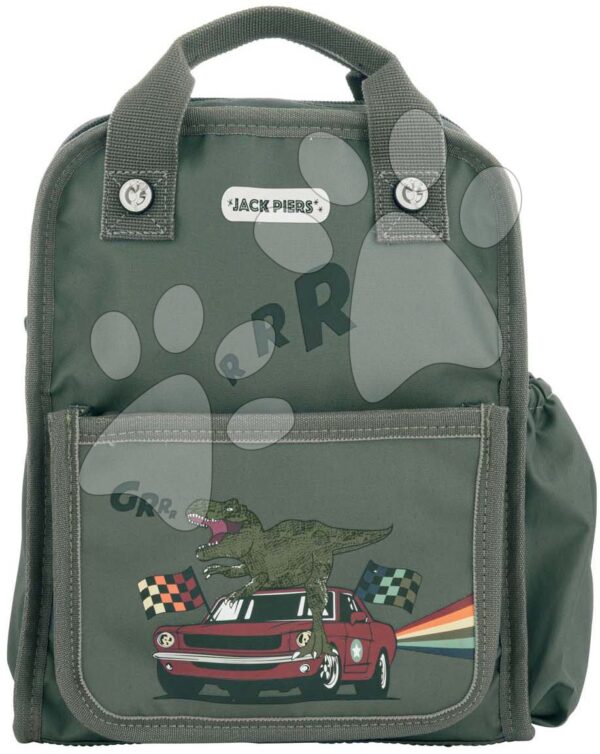 Školní taška batoh Backpack Amsterdam Small Race Dino Jack Piers malá ergonomická luxusní provedení od 2 let 23*28*11 cm