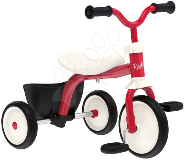 Tříkolka a odrážedlo Retro Rookie Trike Smoby ultralehká s pedály a tichými gumovými koly od 24 měsíců