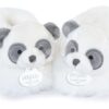 Bačkůrky pro miminko Panda Booties Unicef Collection Doudou et Compagnie v dárkovém balení bílé 0–6 měsíců