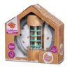 Dřevěné chrastítko Baby Pure Rattle Ring Eichhorn s držadlem a válcem s kuličkami od 0 měsíců - Image 3