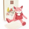 Plyšová liška Fox Sweety Doudou et Compagnie v dárkovém balení růžová 25 cm od 0 měs - Image 2