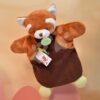 Plyšová panda na loutkové divadlo Red Panda Hand Puppet Doudou et Compagnie červená 25 cm od 0 měsíců - Image 2