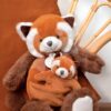 Plyšová panda s mláďátkem Red Panda Unicef Collection Doudou et Compagnie v dárkovém balení červená 25 cm od 0 měsíců - Image 2