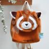 Plyšový batoh Red Panda Backpack Unicef ​​Collection Doudou et Compagnie hnědý od 18 měsíců - Image 3