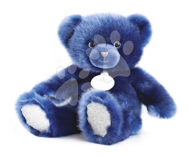 Plyšový medvídek Midnight Blue Ours Collection Doudou et Compagnie modrý 30 cm od 0 měsíců DC3566