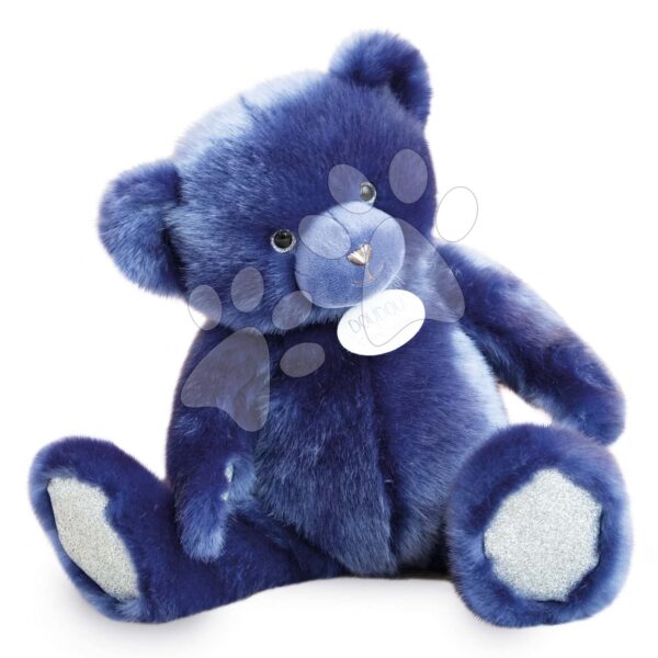 Plyšový medvídek Midnight Blue Ours Collection Doudou et Compagnie modrý 37 cm od 0 měsíců DC3590