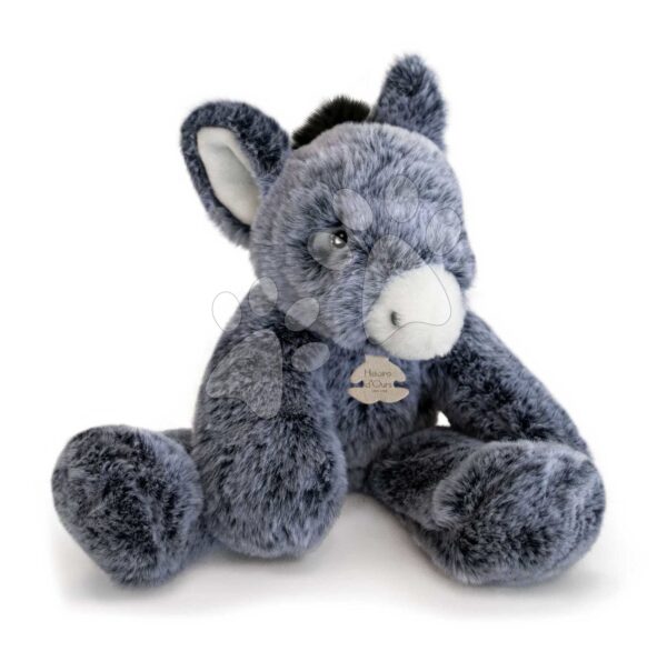 Plyšový oslík Donkey Sweety Mousse Histoire d’ Ours v dárkovém balení šedý 25 cm od 0 měsíců