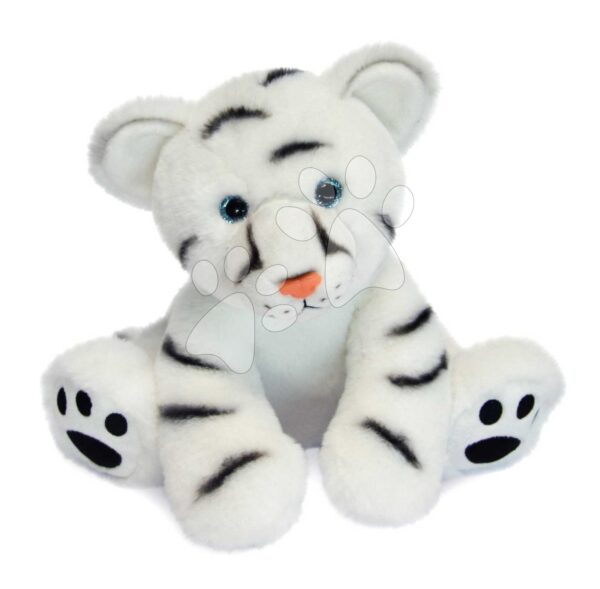 Plyšový sněžný tygr White Baby Tiger Histoire d’ Ours v dárkovém balení bílý 25 cm od 0 měsíců