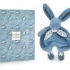 Plyšový zajíček k mazlení Bunny Comforter Blue Doudou et Compagnie v dárkovém balení modrý 29 cm od 0 měs - Image 2