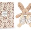 Plyšový zajíček k mazlení Bunny Comforter Sand Beige Doudou et Compagnie v dárkovém balení béžový 18 cm od 0 měs - Image 2