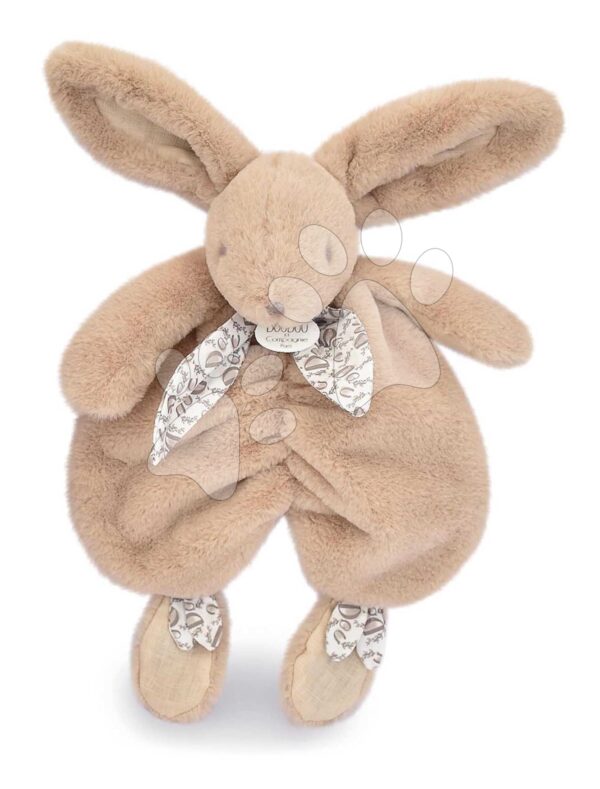 Plyšový zajíček k mazlení Bunny Comforter Sand Beige Doudou et Compagnie v dárkovém balení béžový 29 cm od 0 měs