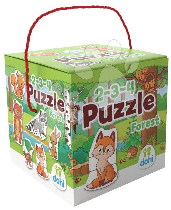 Puzzle lesní zvířátka Forest Dohány 2-3-4 dílky od 18 měsíců