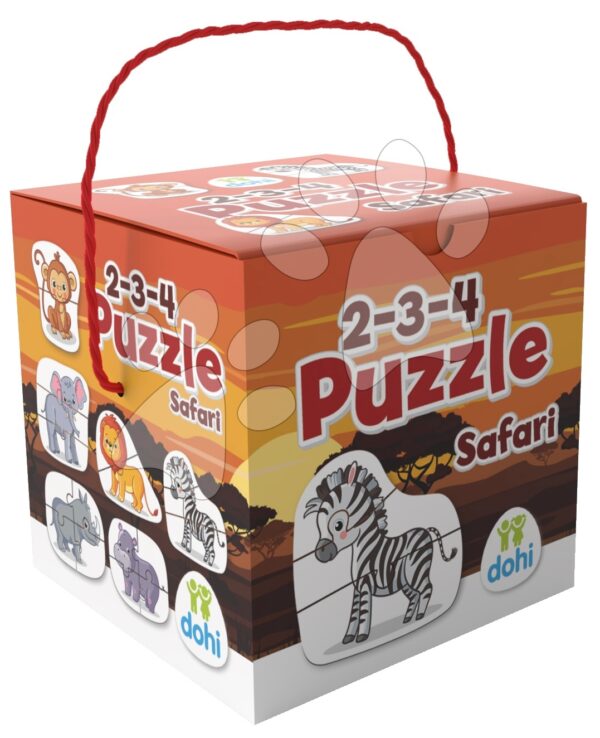 Puzzle safari Dohány 2-3-4 dílky od 18 měsíců